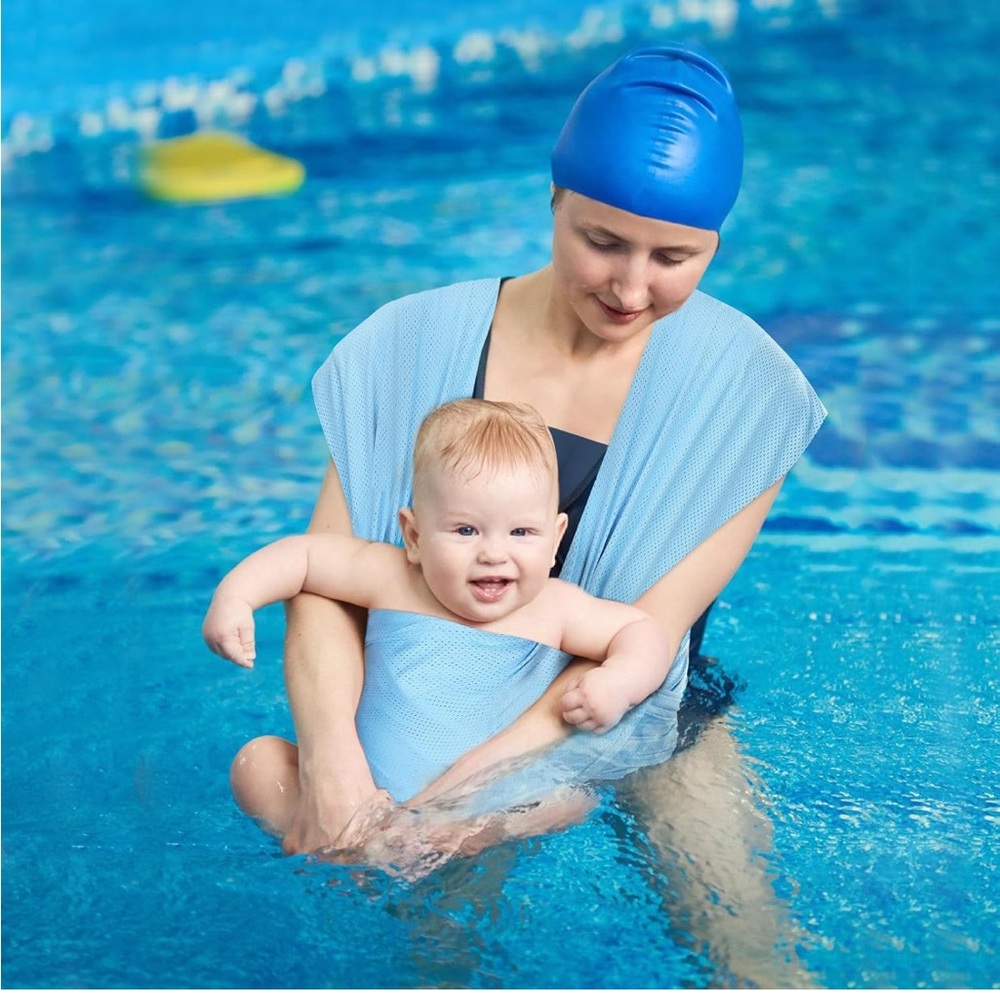 Baby Swim Wrap Sling - Blue